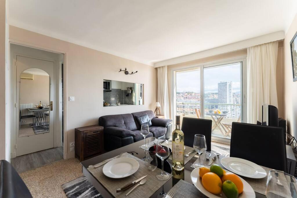 Vue Mer Plage Catalans Vieux Port Clim - 2 Chambres มาร์กเซย ภายนอก รูปภาพ